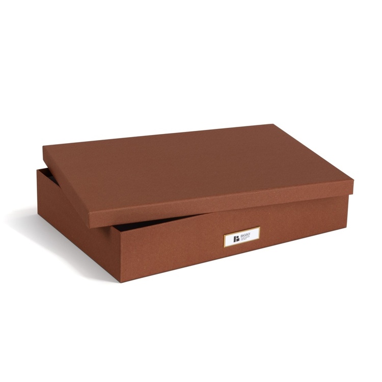Förvaringslåda A3, BIGSO SVERKER RESTORE, 43,5 x 31 x H 8,5 cm, Sienna