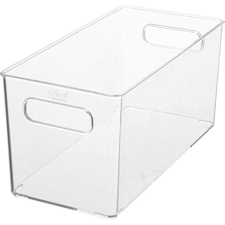 Förvaringslåda i klarplast, SELENA STORAGE BASKET, 31 x 15 x H 15 cm, Klar