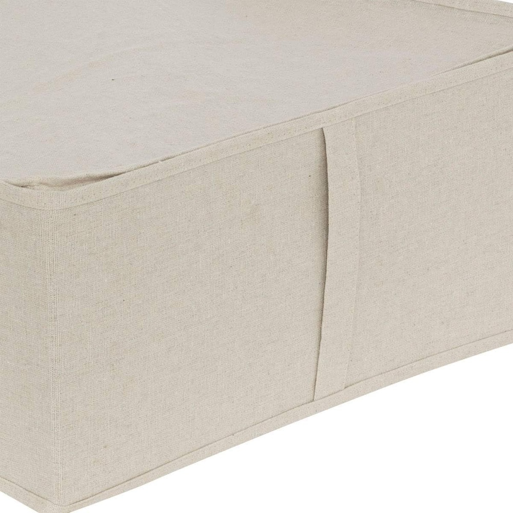 Förvaringslåda i tyg. Stadig, DRESSY RIGID BOX, 44,5 x 45,5 x H 20 cm, Beige