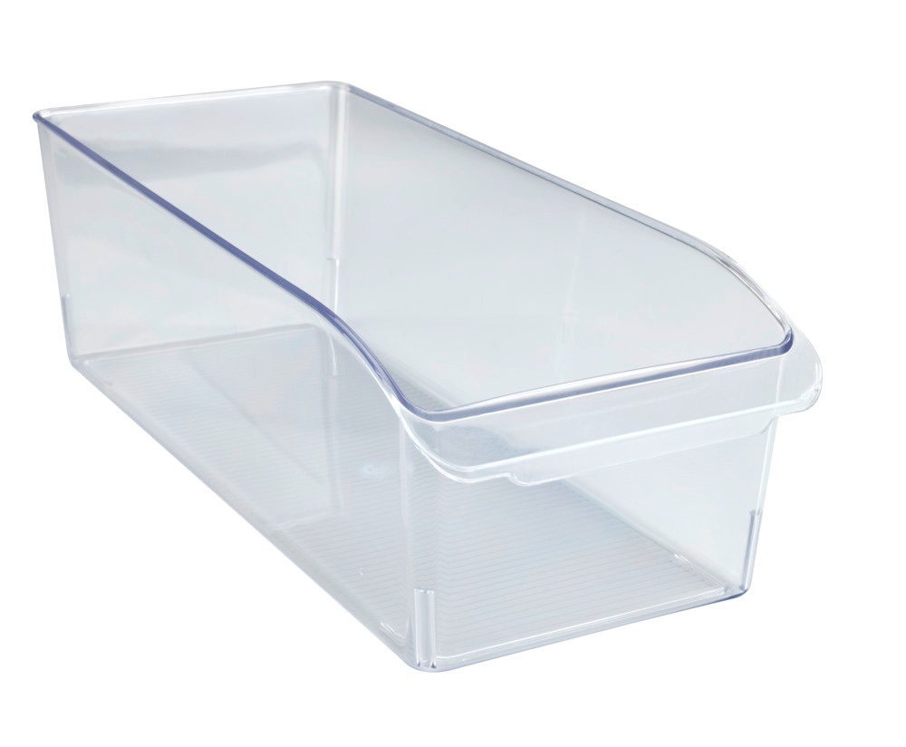Förvaringslåda med handtag, Djup, MEDIUM CABINET-ORGANIZER, 37 x 15 x H 11 cm, Klar