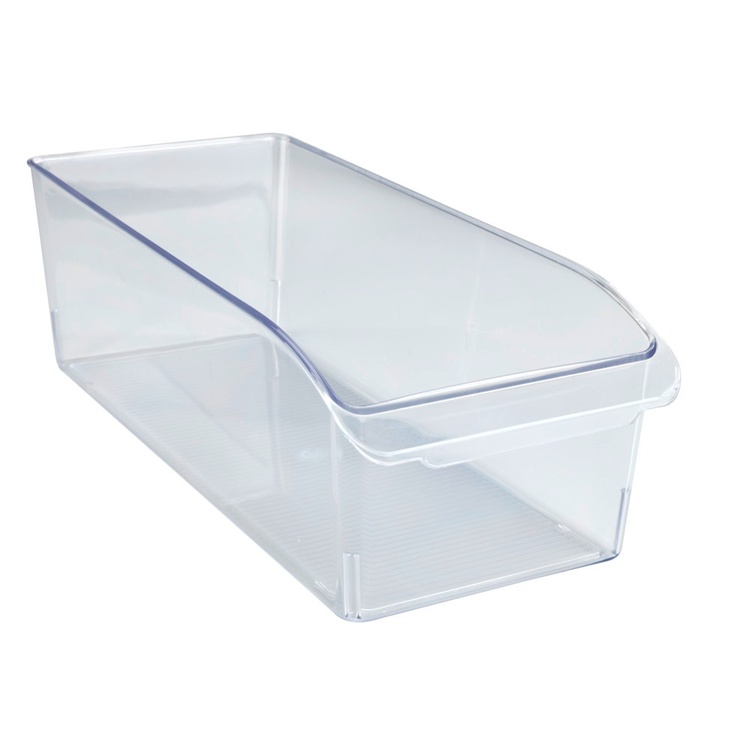 Förvaringslåda med handtag, Djup, MEDIUM CABINET-ORGANIZER, 37 x 15 x H 11 cm, Klar