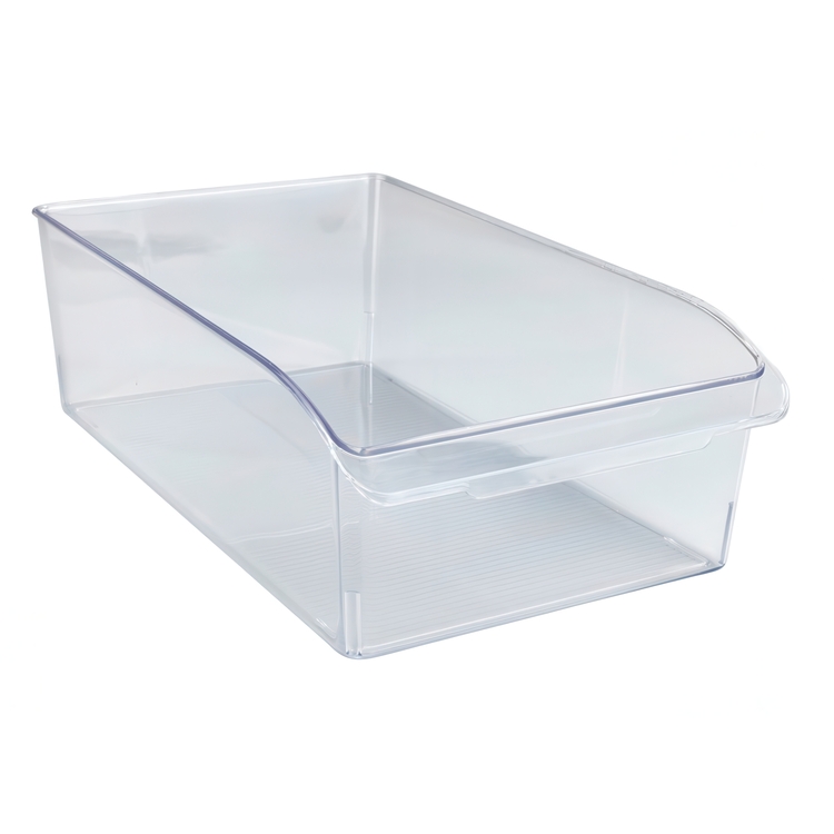 Förvaringslåda med handtag, Djup, LARGE CABINET-ORGANIZER, 37 x 21 x H 11 cm, Klar