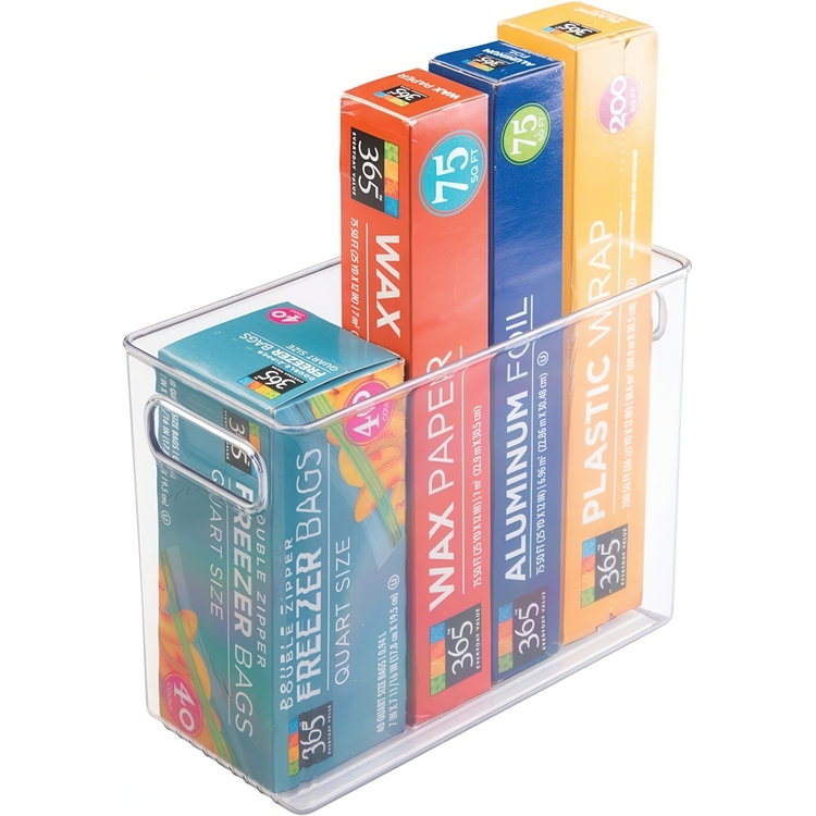 Förvaringslåda utan lock, ID NARROW PANTRY BIN, 25,4 x 12,7 x H 20,3 cm, Transparent