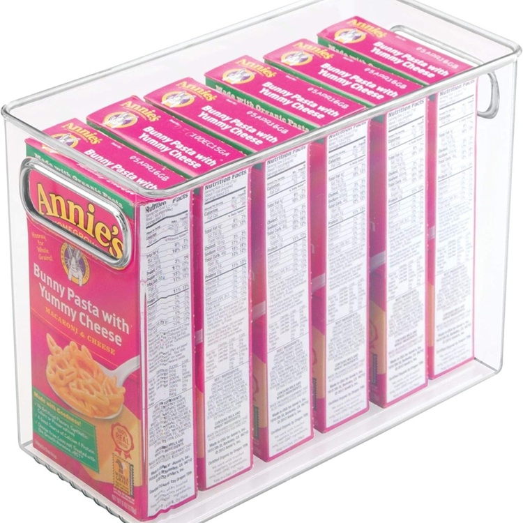 Förvaringslåda utan lock, ID NARROW PANTRY BIN, 25,4 x 12,7 x H 20,3 cm, Transparent