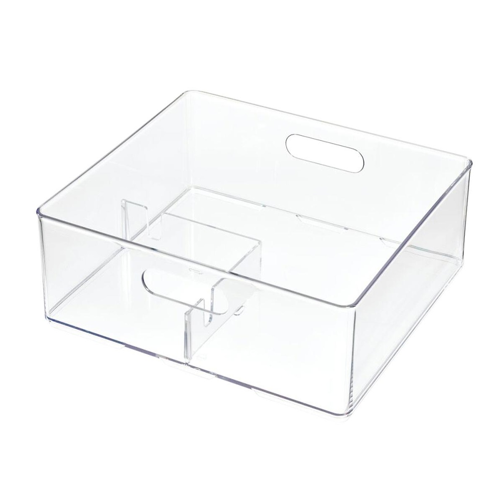 Förvaringslåda, Stapelbar, THE HOME EDIT HAIR DRYER BIN, 28,4 x 25,4 x H10,8 cm, Klar