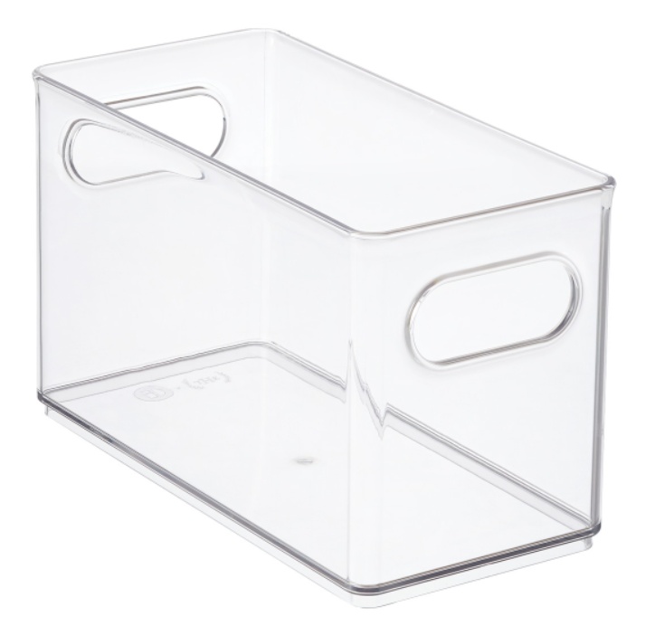 Förvaringslåda, Smal, Stapelbar, THE HOME EDIT NARROW PANTRY BIN, 25,4 x 12,4 x H15,2 cm, Klar