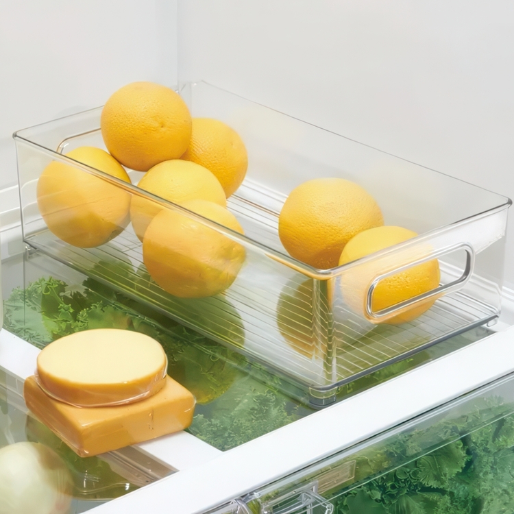 Förvaringslåda, Stapelbar, ID CABINET BINZ, 20,3 x 36,8 x H10,2 cm, Transparent