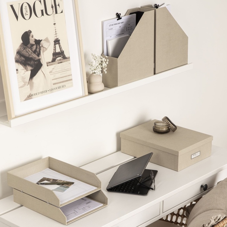 Förvarings-set, 5 delar, BIGSO HOLGER DESK SET CANVAS