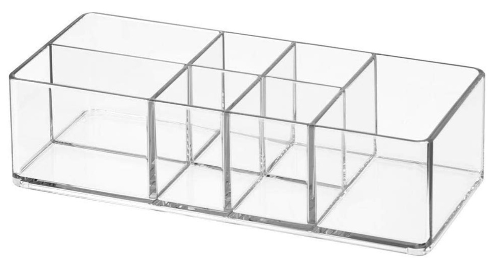 Förvaringsställ, 7 fack, MEDICINE ORGANIZER, 17,8 x 7,6 x H5 cm, Klar