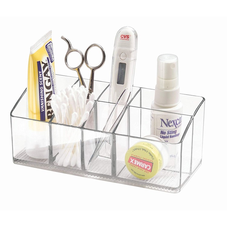 Förvaringsställ, Litet, 7 fack, IN CABINET ORGANIZER, 17,8 x 7,6 x H 7 cm, Transparent