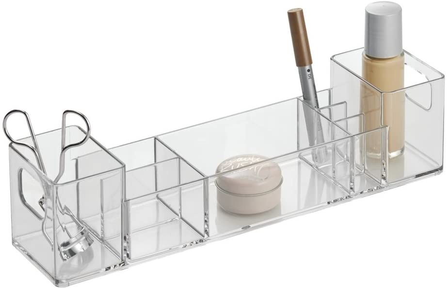 Förvaringsställ, långsmalt, CLARITY ORGANIZER, 30,5 x 7,6 x H 7,6 cm, Klar