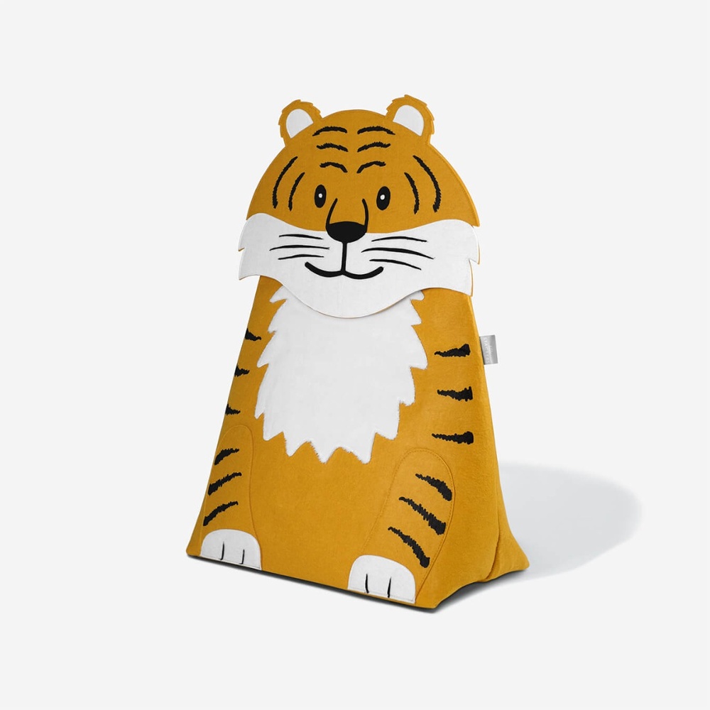 Förvaringssäck för barn, TIGER, 55 x H 70 cm, Orange