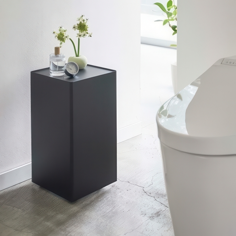 Förvaringsvagn, Fyrkantig, TOWER ROLLING ORGANISER, 24 x 24 x H 44 cm, Svart