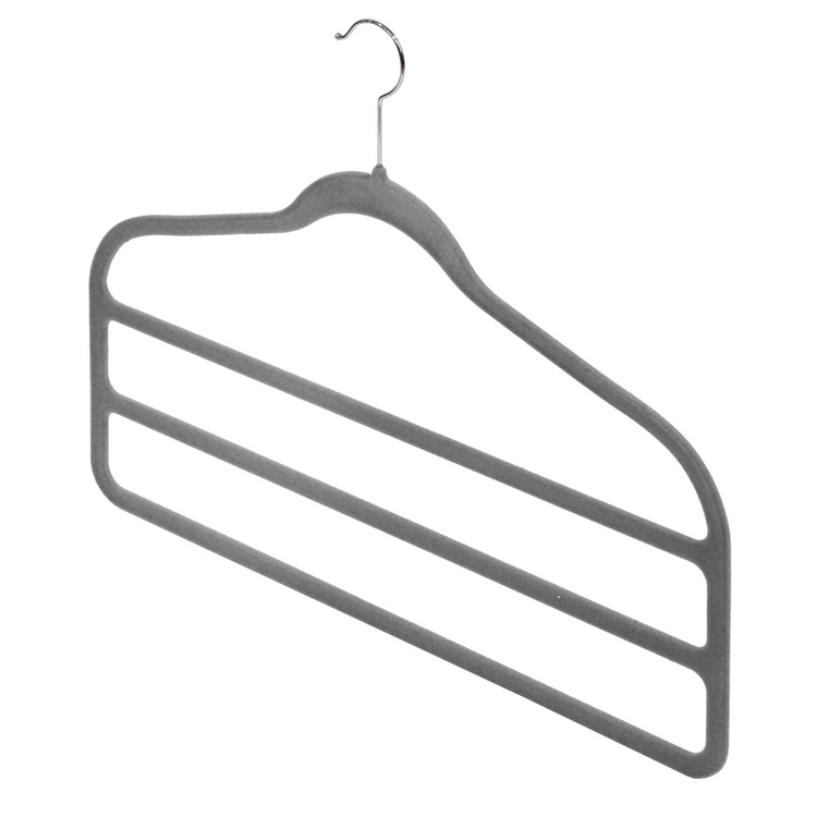 Galgar för 3 par byxor, 2 st, VELVET ANTI-SLIP, 45 cm