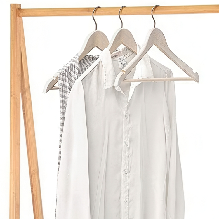 Galgar i trä, 3 st, LIVING, 45 cm, White wash