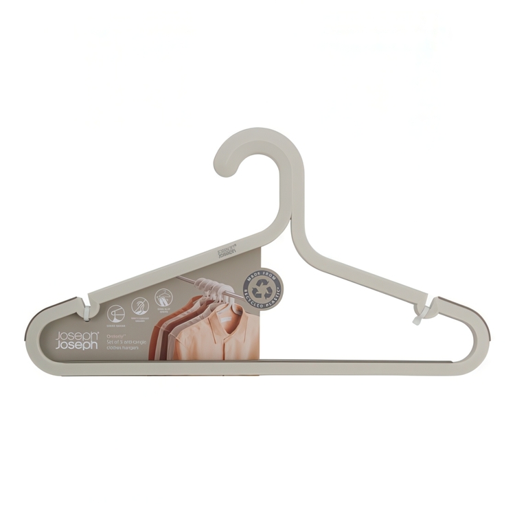 Galgar, Anti slip, 5 st, ORDERLY ANTI-TANGLE, Joseph Joseph, 41,5 cm, Grå-Beige