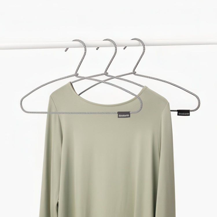 Galgar, Tygklädd metall, 3 st, BRABANTIA SOFT TOUCH, 41,5 cm, Svart / vit