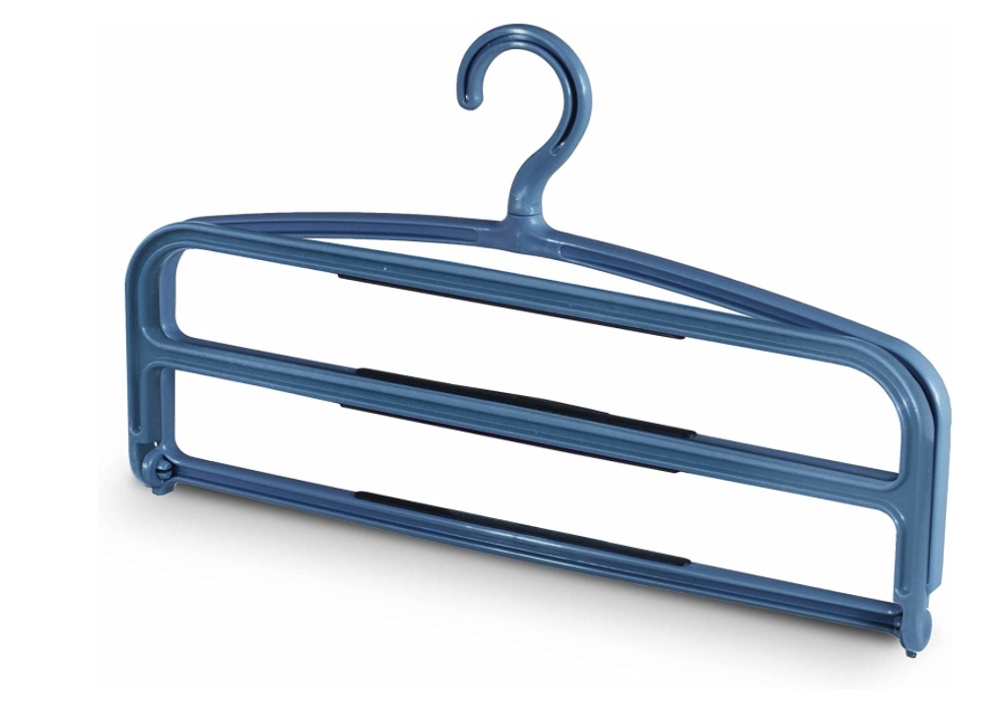 Galge för 4 par byxor, ANTI-SLIP, 40 x H 37 cm , Grå