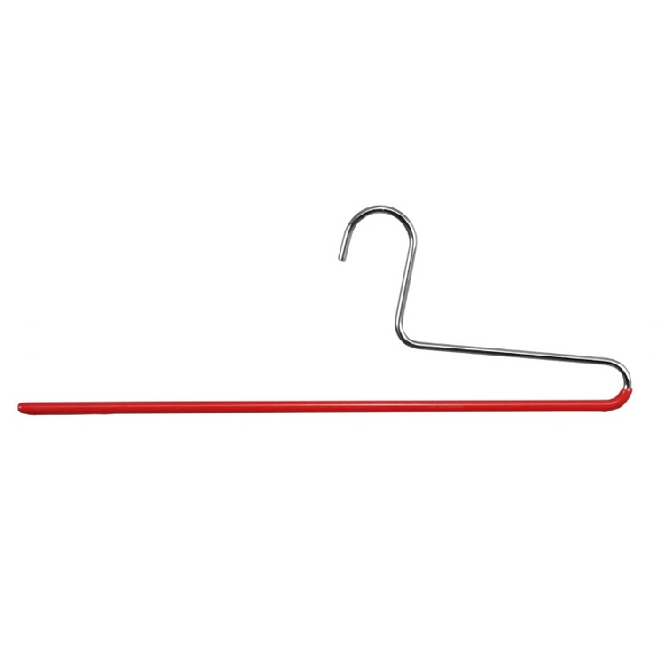 Galge för Byxor, Anti-Slip, MAWA CLASSIC HOSENBÜGEL, 35 cm, Röd / Silver