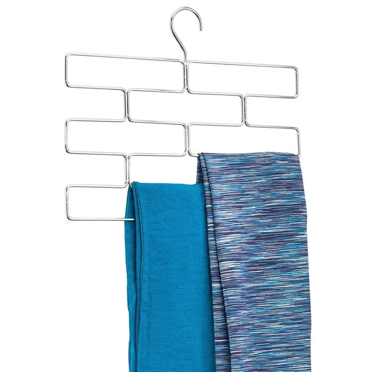 Galge för sjalar och strumpbyxor, 8 Fack, LEGGING ORGANISER, Silver
