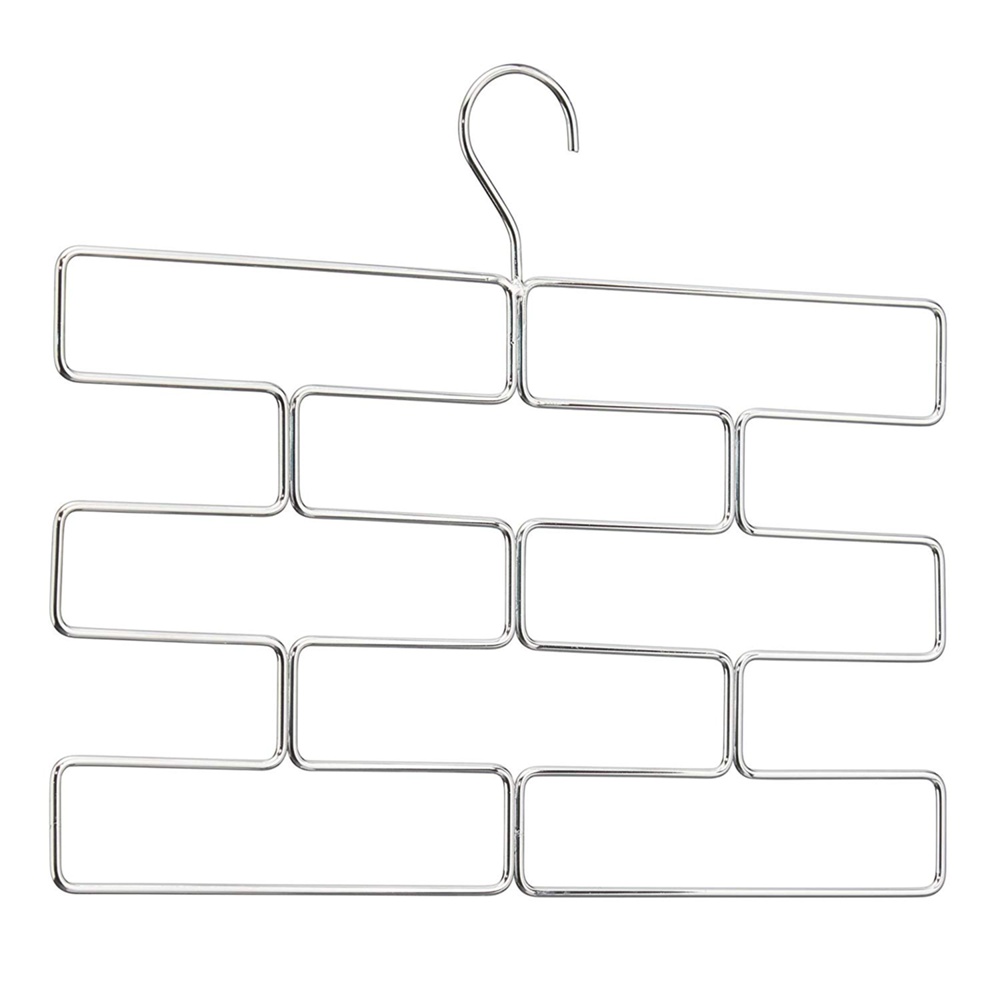 Galge för sjalar och strumpbyxor, 8 Fack, LEGGING ORGANISER, Silver