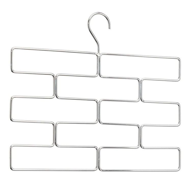 Galge för sjalar och strumpbyxor, 8 Fack, LEGGING ORGANISER, Silver