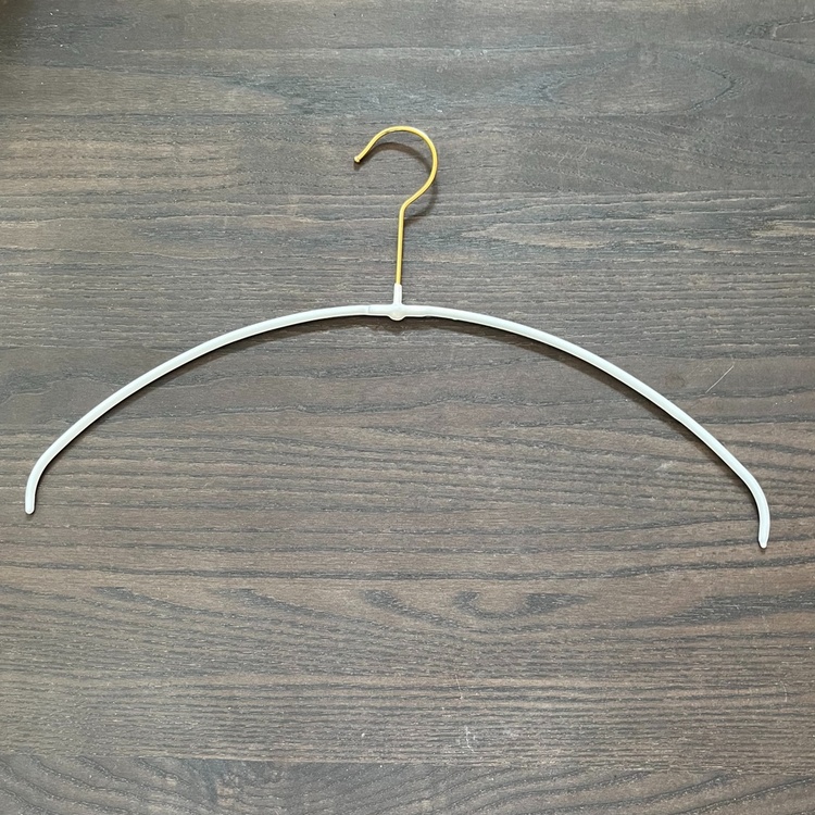 Galge för tröjor och T-Shirts, MAWA LIGHT OBERTEILBÜGEL, 40 cm, Pärlvit / Guld