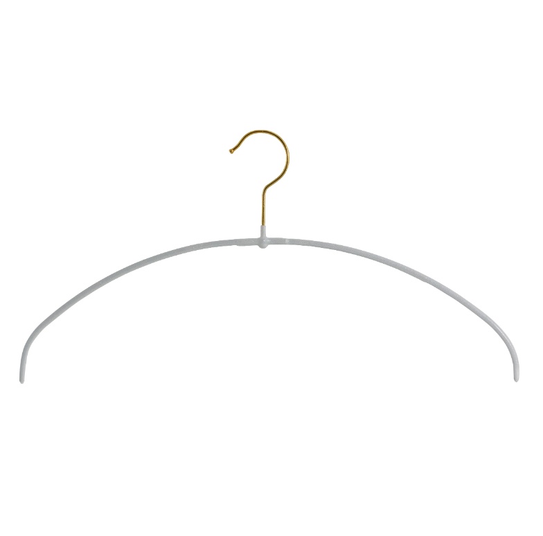 Galge för tröjor och T-Shirts, MAWA LIGHT OBERTEILBÃœGEL, 40 cm, Pärlvit / Guld