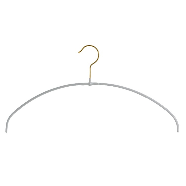 Galge för tröjor och T-Shirts, MAWA LIGHT OBERTEILBÜGEL, 40 cm, Pärlvit / Guld