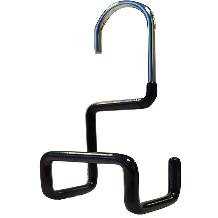 Galge i metall för Handväskor, MAWA PURSE HANGER, Silver/ Svart