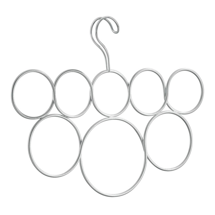 Galge i metall, för sjalar och halsdukar, 8 LOOP SCARF HOLDER