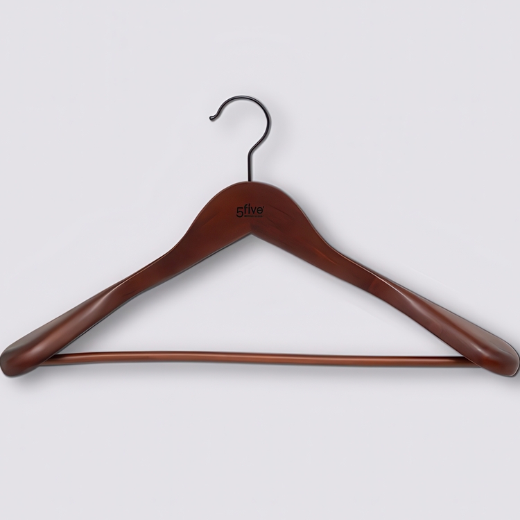 Galge i trä för kostym, THE ORGINAL WIDE SHOULDER, 45 cm, Brun