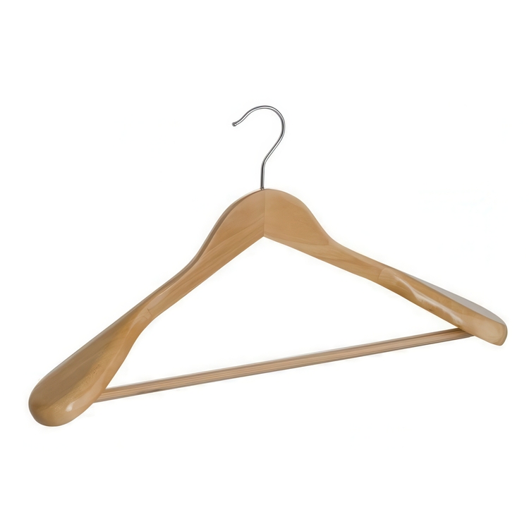 Galge i trä för kostym, WIDE SHOULDER, 45 cm