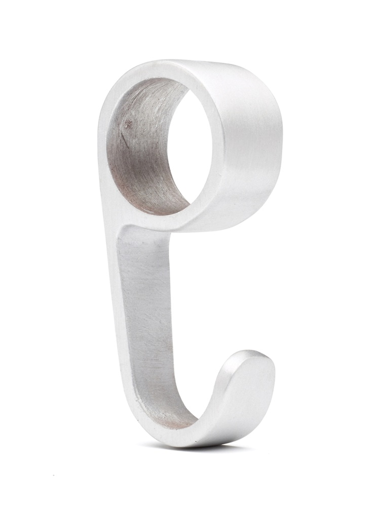Garderobsstångs krokar, HABO ELEGANT, 2 st, Aluminium