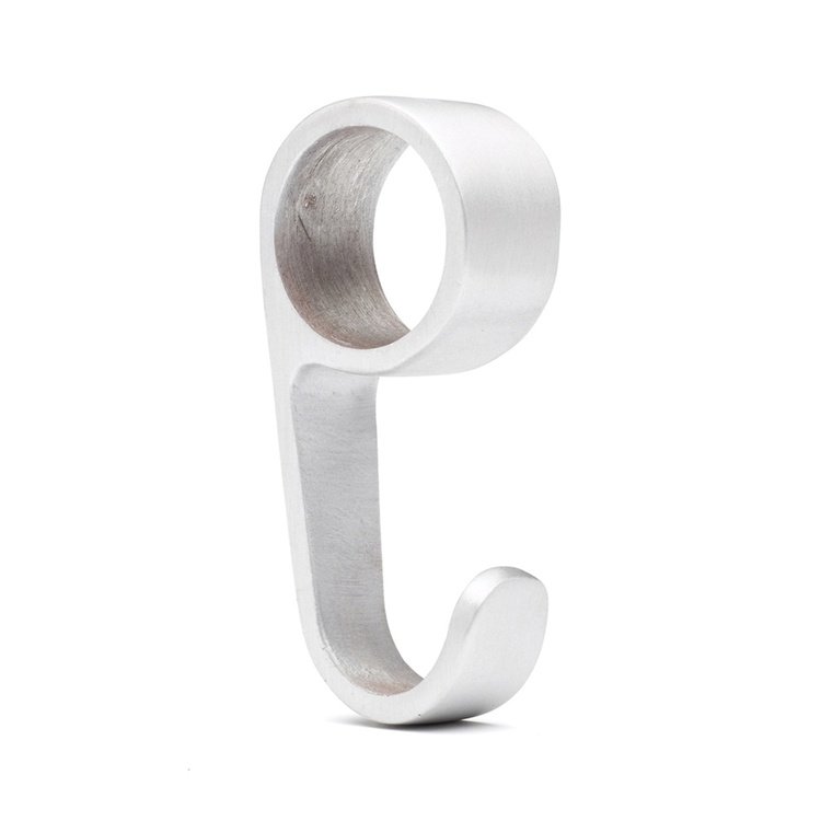 Garderobsstångs krokar, HABO ELEGANT, 2 st, Aluminium