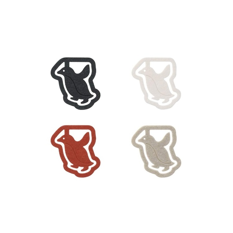 Gem av återvunnen papp, Pingviner, 16 st, P-CLIPS - PAPER PENGUINS, Midori, Mix