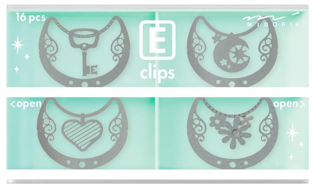 Gem i form av halsband E-CLIPS - NECKLACE, 16 st, Midori, Silver