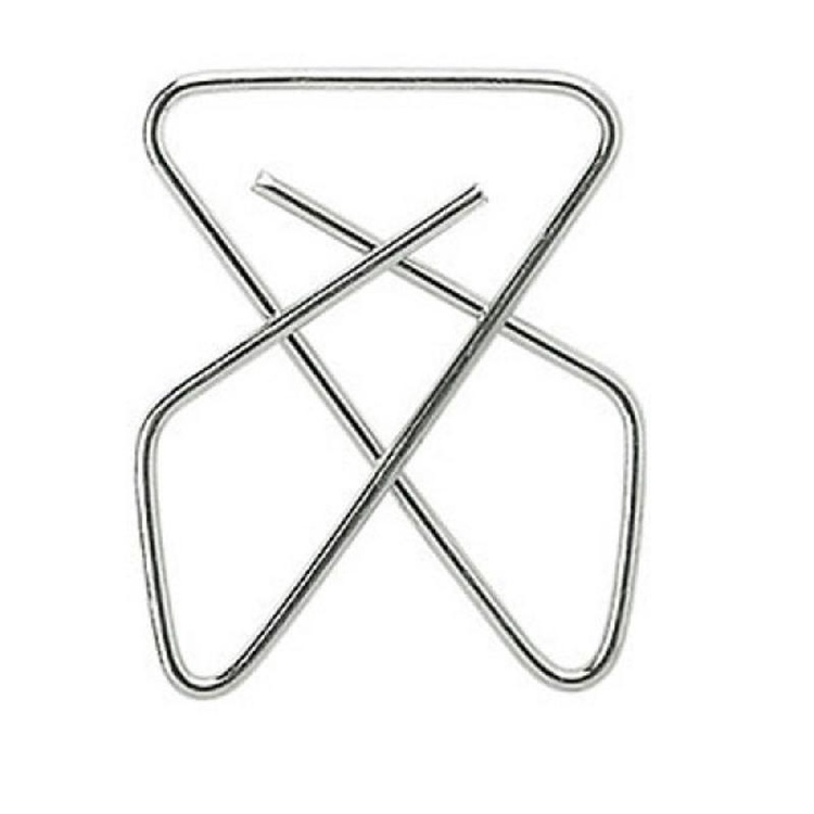 Gem i metall, 25 st, BUTTERFLY CLIPS, 4 x3 cm, Silver