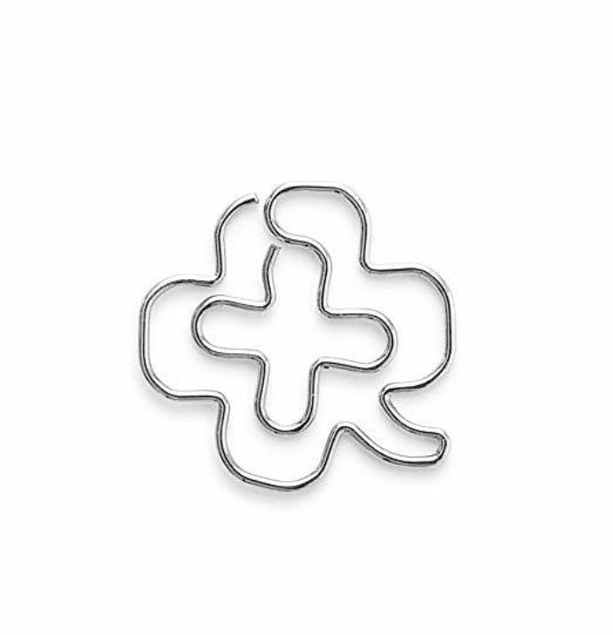Gem, klöverblad, 30 st, D-CLIPS CLOVER, Grön / silver
