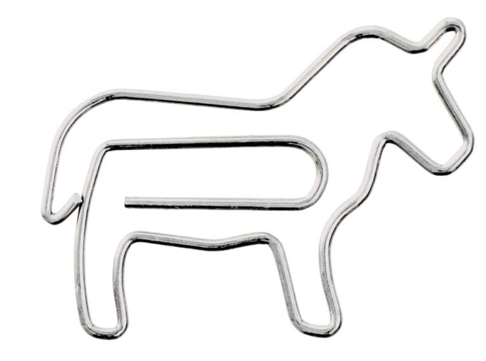 Gem, Små Hästar, 20 st, D-CLIPS HORSE, Midori, Orange / Silver