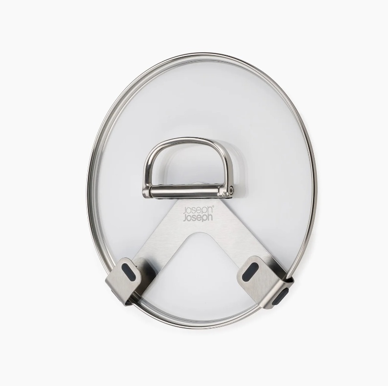 Grytlocksförvaring, Självhäftande, 2 st, SPACE PAN LID HOLDERS, Joseph Joseph, Rostfritt stål