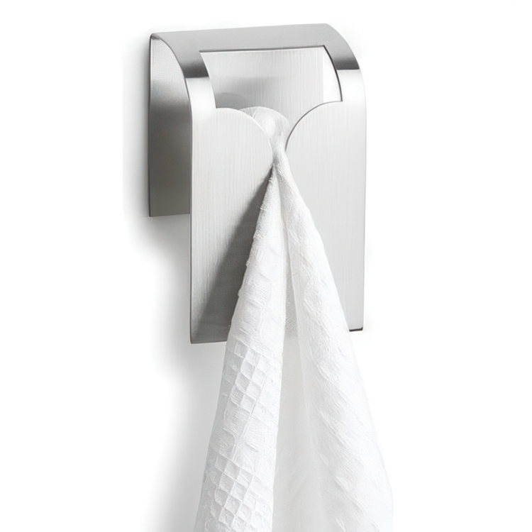 Handdukshållare i metall, Självhäftande, BLOMUS BOGO TOWEL CLIP, 5 x 2.5 x H 8 cm, Svart