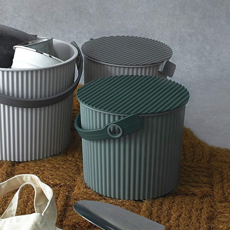 Hink / korg med lock, BAKED GREEN SMALL OMNIOUTIL, 8L, Grön / Mörkgrön