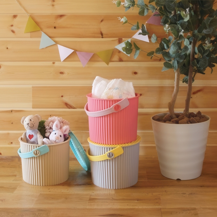 Hink / korg med lock, FLAMINGO PINK MINI OMNIOUTIL, 4 L, Cerice / Rosa