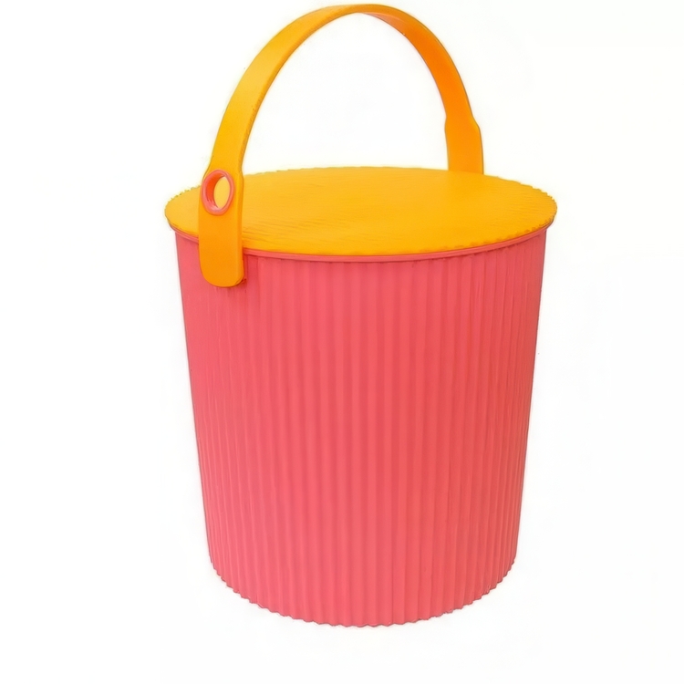 Hink / korg med lock, PINK LARGE OMNIOUTIL, 20L, Cerise / orange