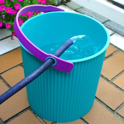 Hink / korg med lock, PINK MEDIUM OMNIOUTIL, 10 L, Cerise / orange