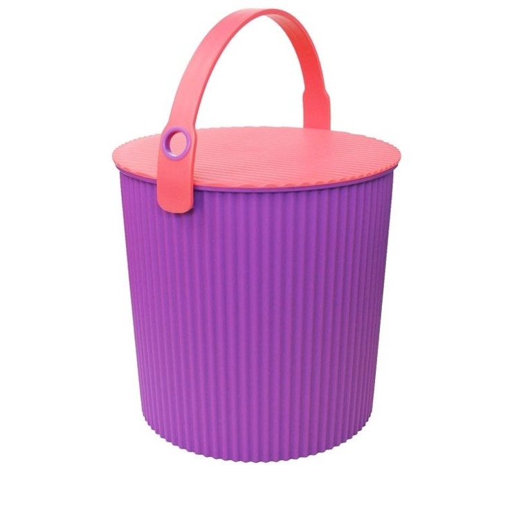 Hink / korg med lock, VIVID PURPLE LARGE OMNIOUTIL, 20L, Lila / Cerice