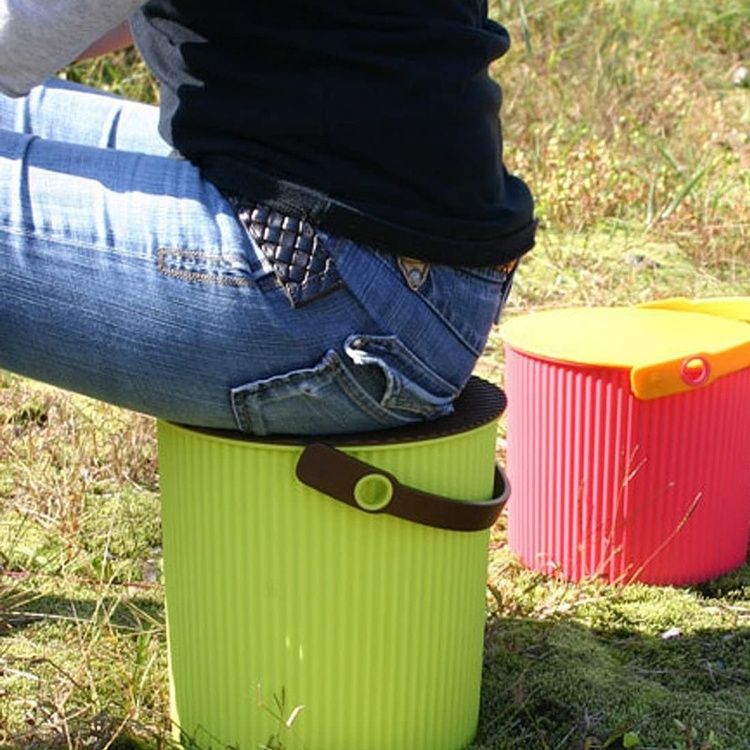 Hink / korg med lock, VIVID PURPLE MEDIUM OMNIOUTIL, 10 L, Lila / Cerice