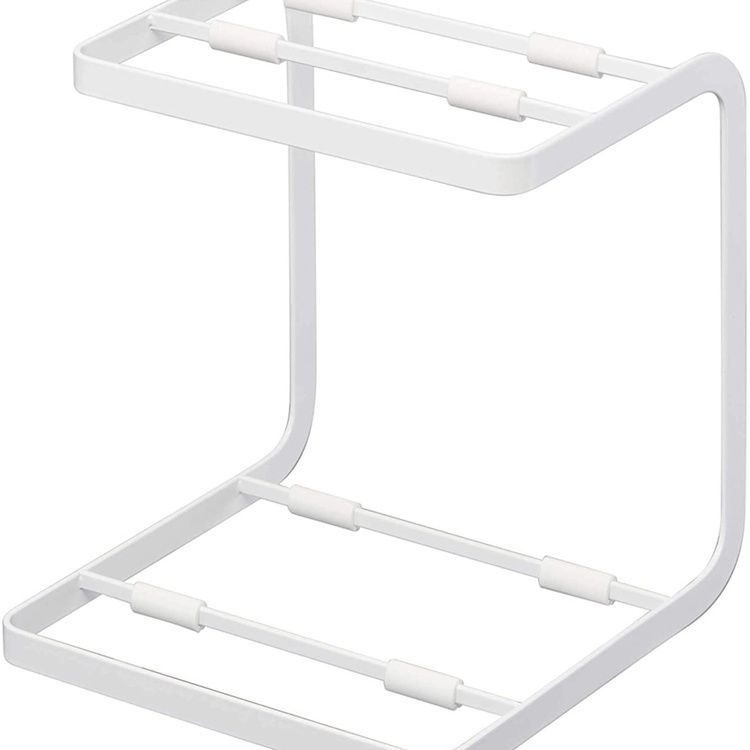 Hylla för kastruller, Kraftig metall, TOWER COOKWARE STAND, Yamazaki, Vit
