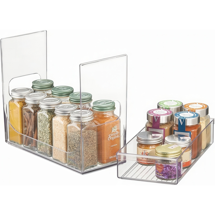 Hylla för Kryddor, LINUS CABINET ORGANIZER, 12 x 26 x H 21,6 cm, Transparent